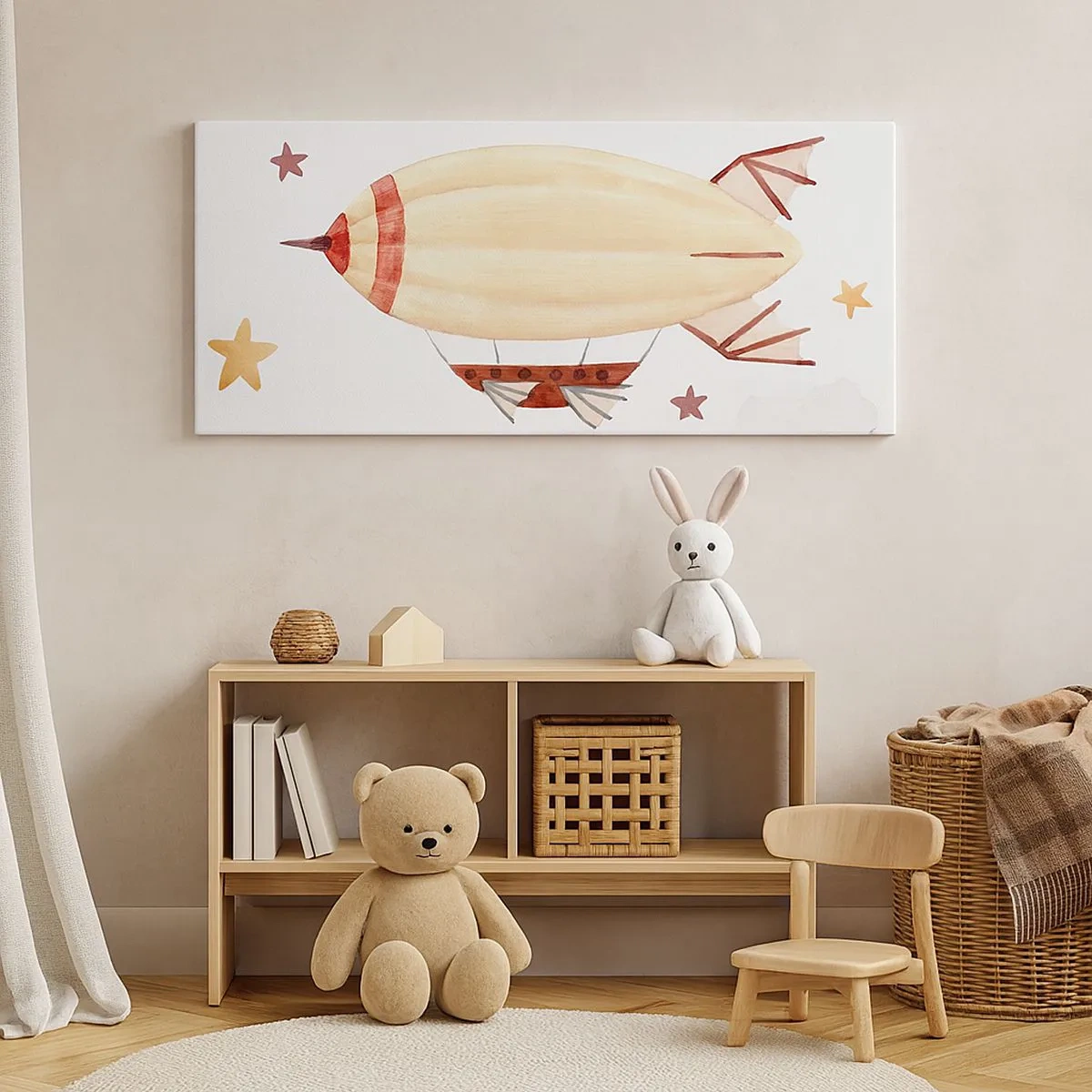 Impression sur toile - Image sur toile - Dirigeable - 100x40 cm