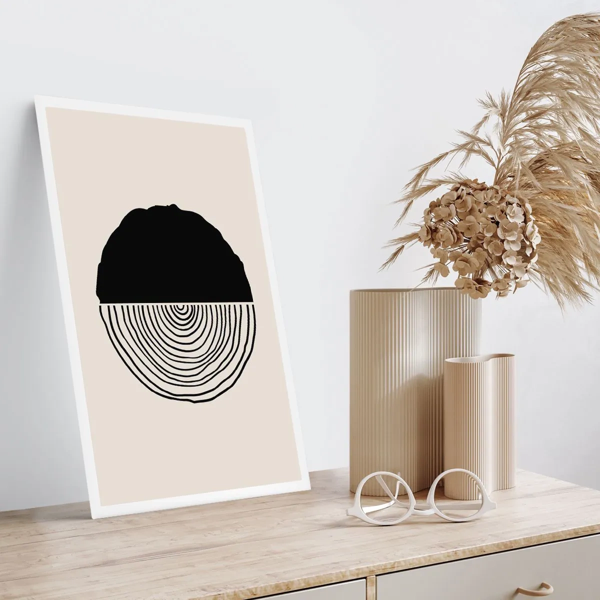 Affiche - Poster - Moitié-moitié - 40x50 cm