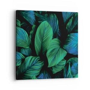 Impression sur toile - Image sur toile - Dans la foule verte - 40x40 cm