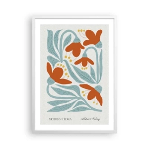 Affiche dans un cadre blanc - Poster - Vers la terre, vers le soleil - 50x70 cm