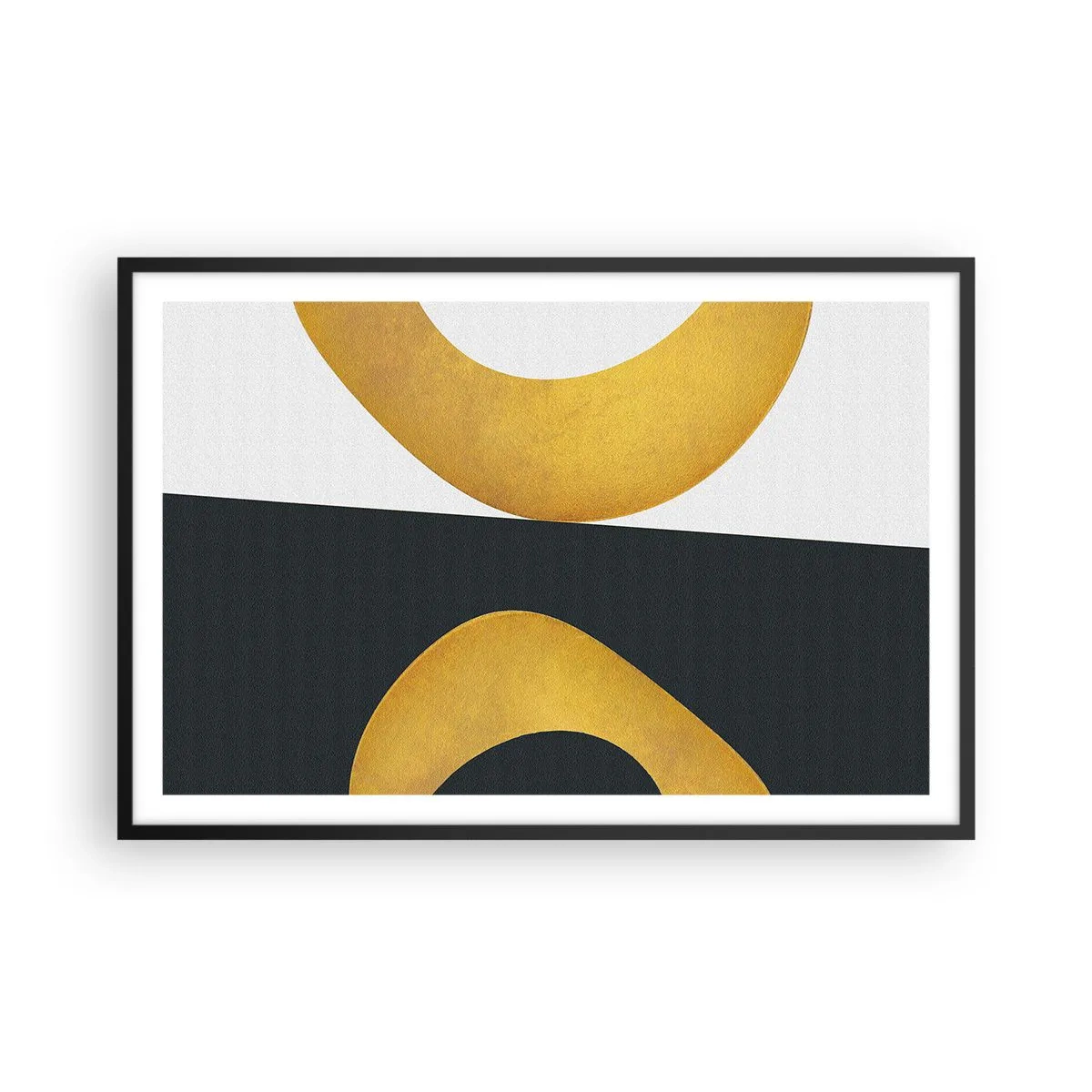 Affiche dans un cadre noir - Poster - Avant tout : l’or - 91x61 cm