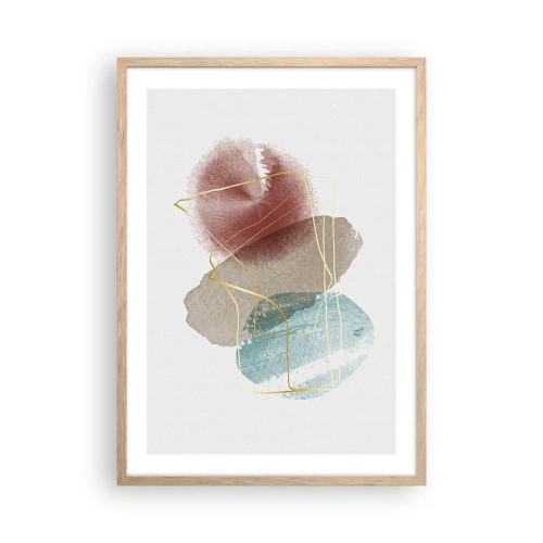 Affiche dans un chêne clair - Poster - Coraux de l'espace - 50x70 cm