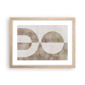 Affiche dans un chêne clair - Poster - Similitudes et différences - 40x30 cm