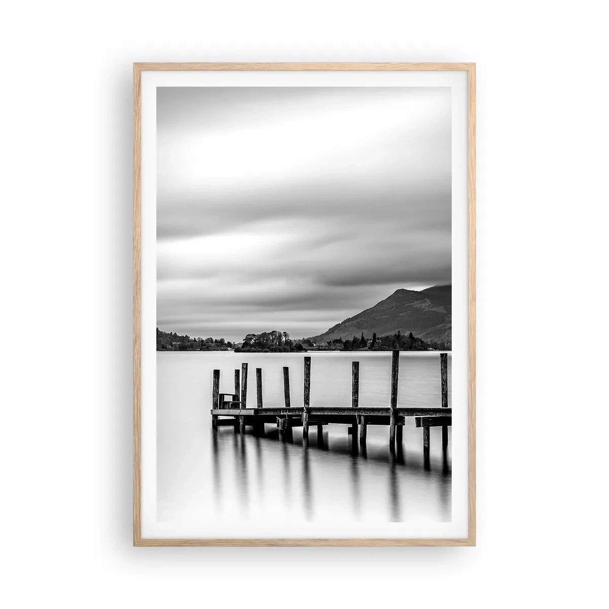 Affiche dans un chêne clair - Poster - Douceur et force - 70x100 cm