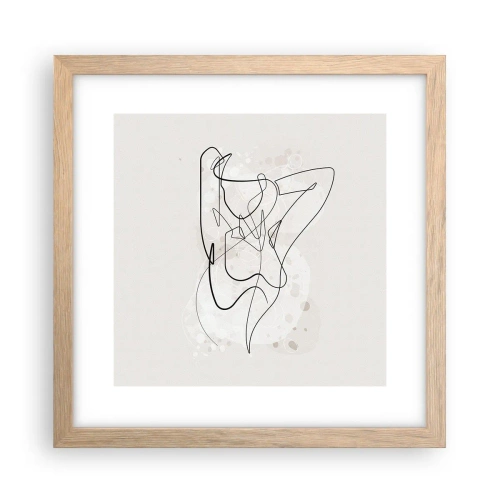 Affiche dans un chêne clair - Poster - L'art de la séduction - 30x30 cm