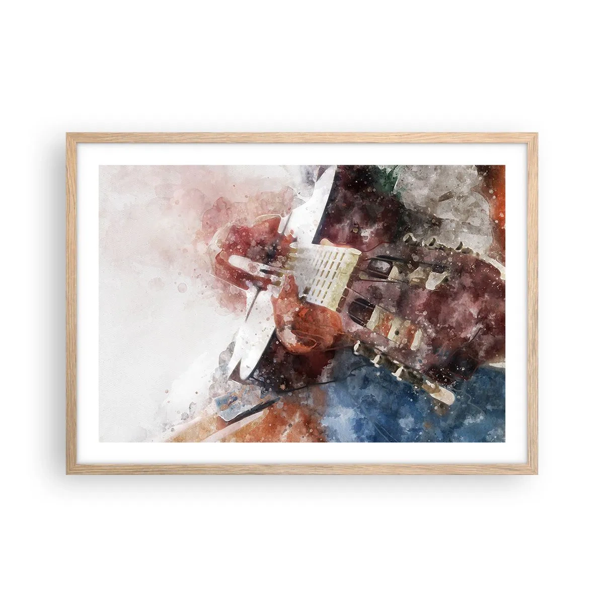 Affiche dans un chêne clair - Poster - Et qu'en pensez-vous ? - 70x50 cm