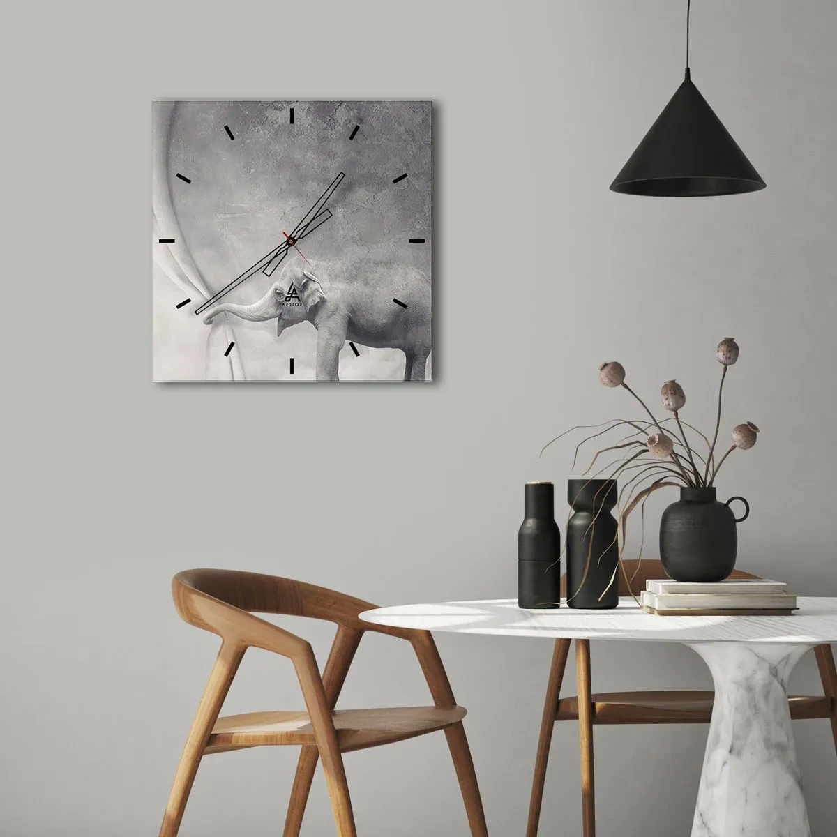 Horloge murale - Pendule murale - Révéler le mystère - 40x40 cm