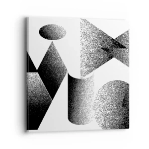 Impression sur toile - Image sur toile - Angles et ovales - 40x40 cm