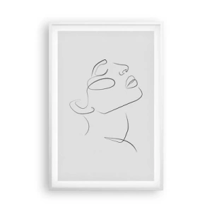 Affiche dans un cadre blanc - Poster - Méandre du rêve - 61x91 cm