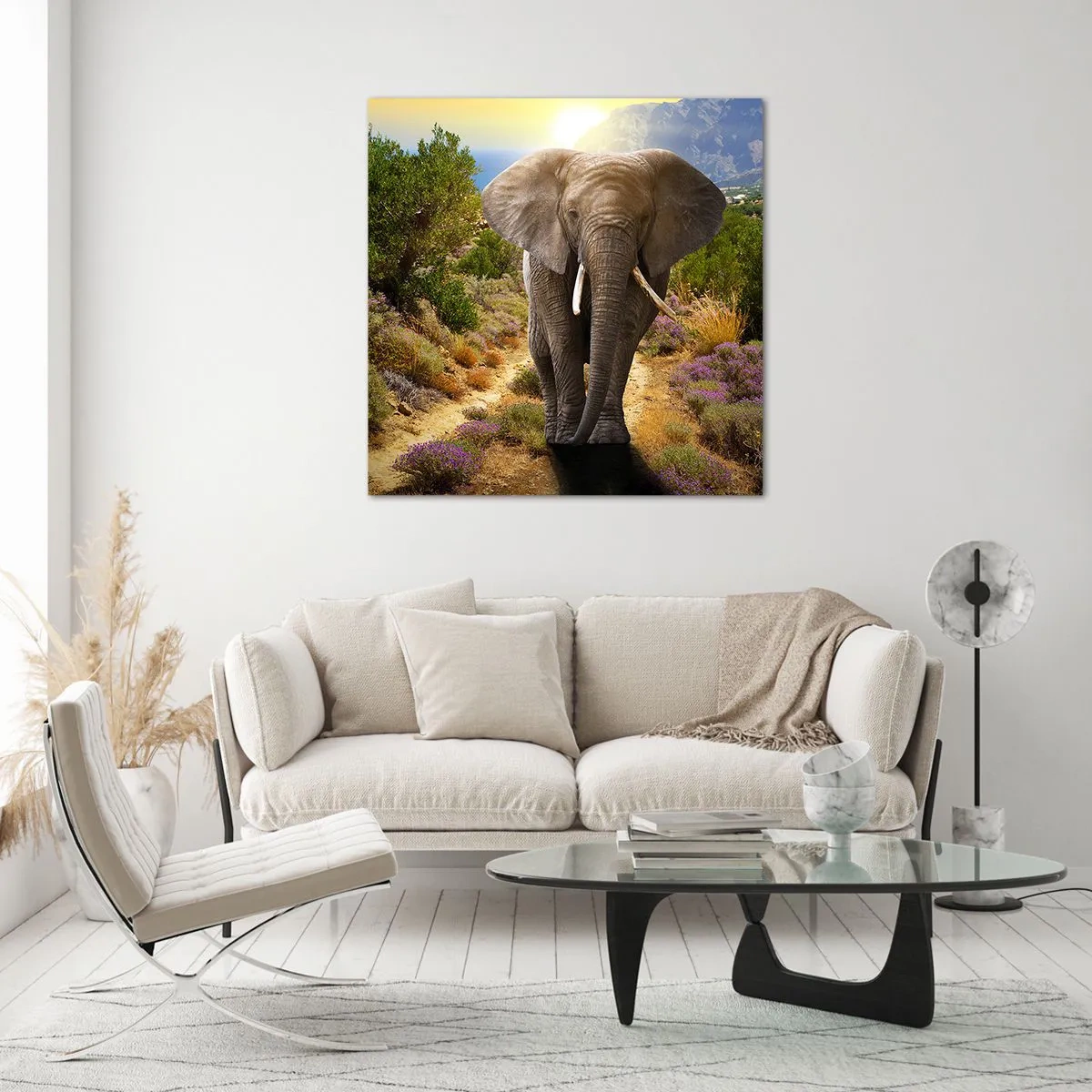 Impression sur verre - Image sur verre - Voilà à quoi ressemblait l'Eden - 60x60 cm