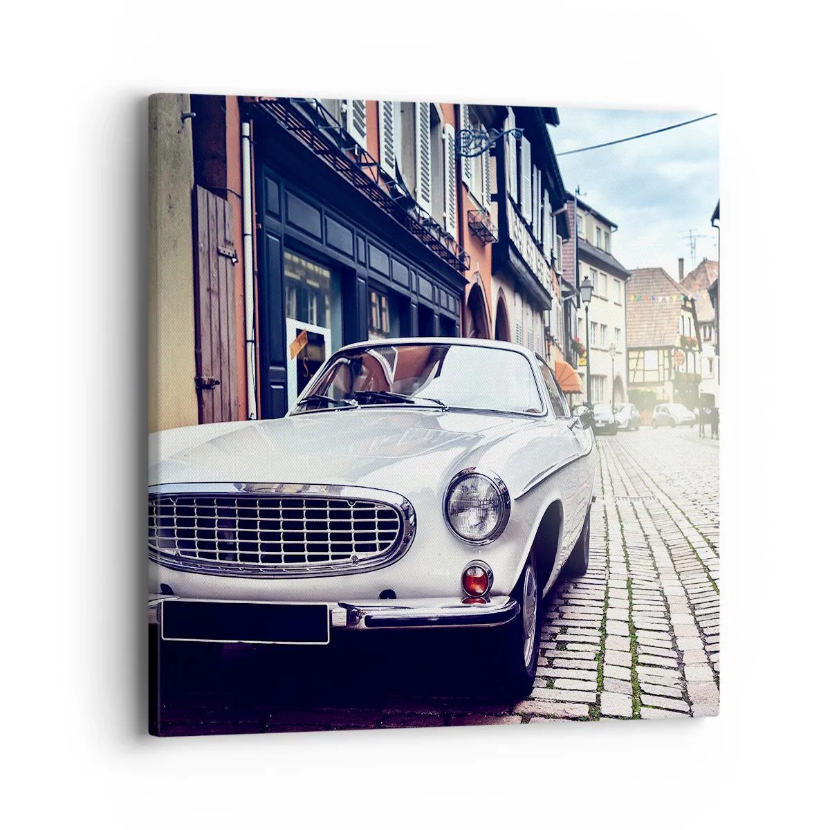 Impression sur toile - Image sur toile - Le passé est aujourd'hui - 40x40 cm