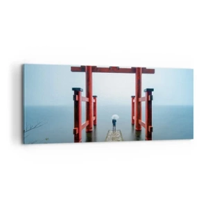 Impression sur toile - Image sur toile - Rêverie japonnaise - 100x40 cm