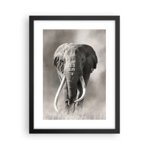 Affiche dans un cadre noir - Poster - Patriarche africain - 30x40 cm
