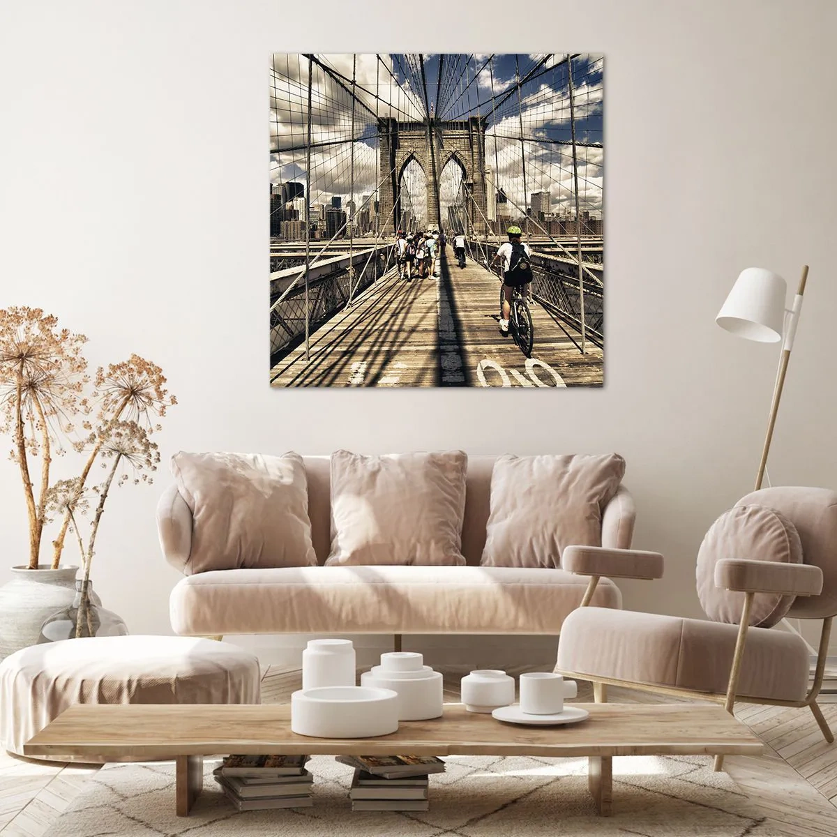 Impression sur toile - Image sur toile - Directement en plein coeur de la ville - 40x40 cm