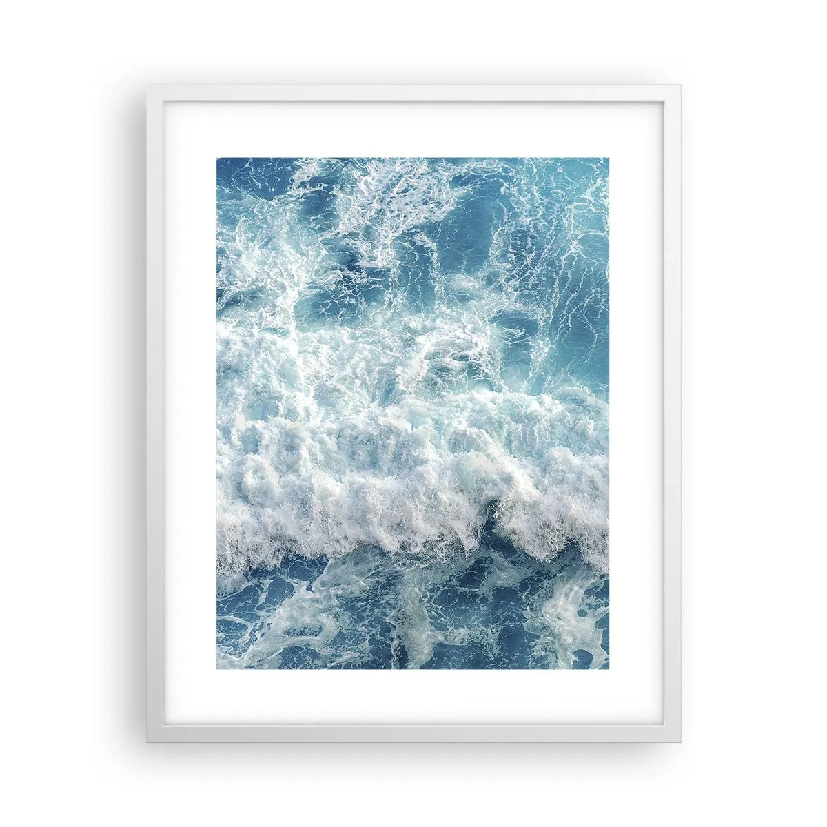 Affiche dans un cadre blanc - Poster - Joyeusement et en sautant - 40x50 cm