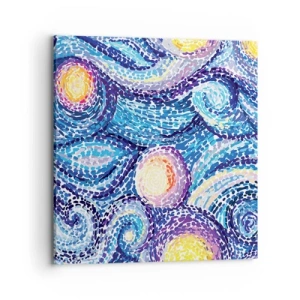 Impression sur toile - Image sur toile - D'après un tableau de van Gogh - 70x70 cm