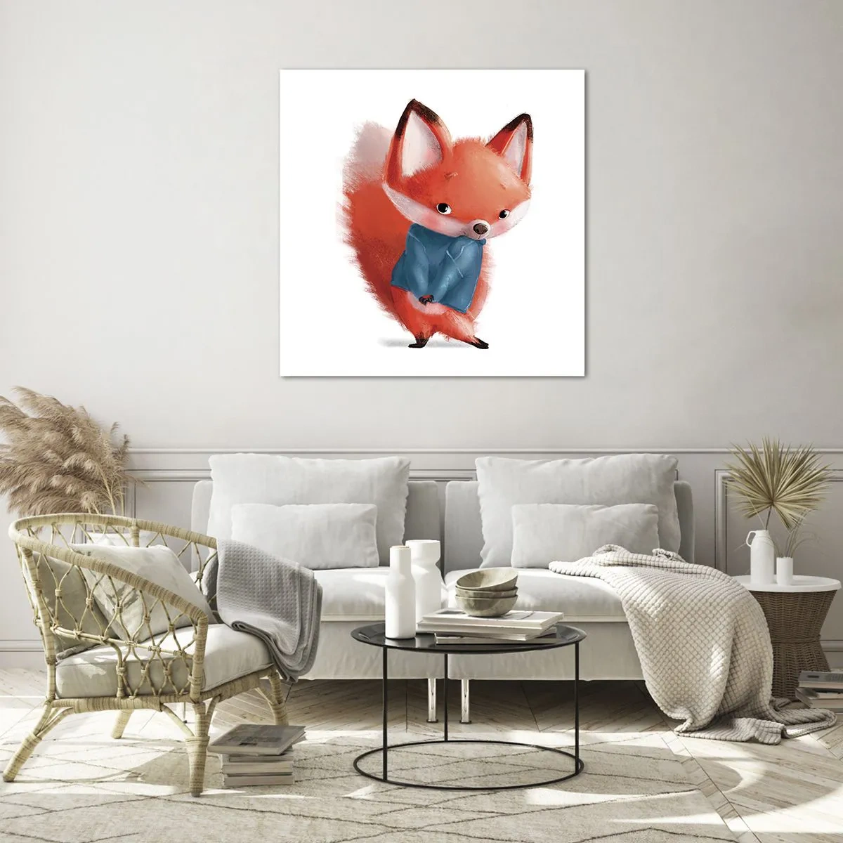 Impression sur verre - Image sur verre - Est-ce que ça me va? - 70x70 cm