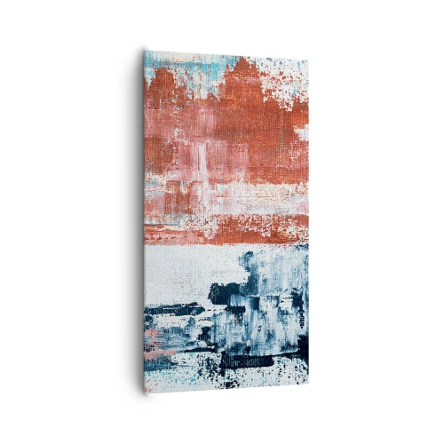 Impression sur toile - Image sur toile - Moitié-moitié abstrait - 65x120 cm