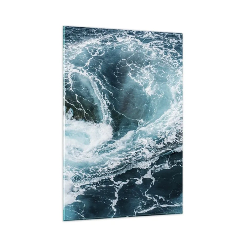 Impression sur verre - Image sur verre - Tourbillon océanique dynamique - 80x120cm - La porte vers le centre de la Terre - Décoration murale moderne pour le salon et la chambre ARTTOR