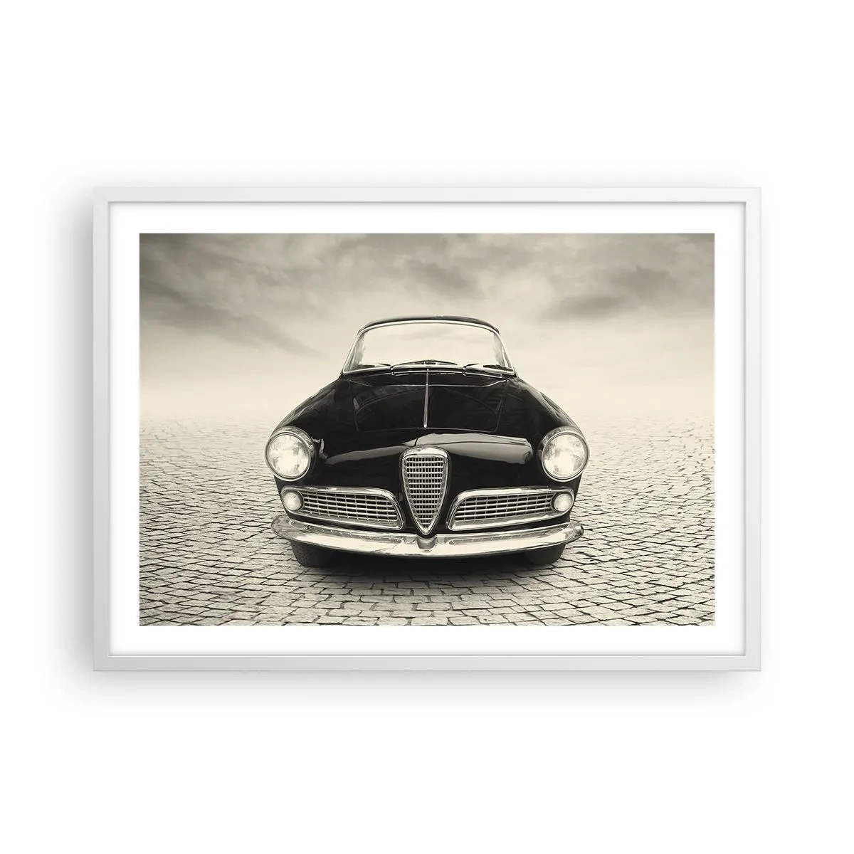 Affiche dans un cadre blanc - Poster - Et alors! Tu ne m'aime pas? - 70x50 cm