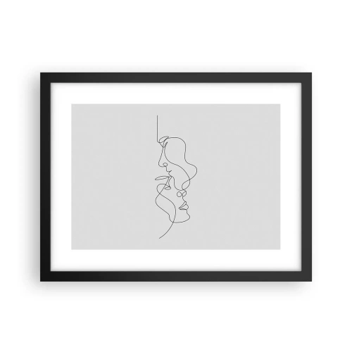 Affiche dans un cadre noir - Poster - Chaleur de désir renaissant - 40x30 cm