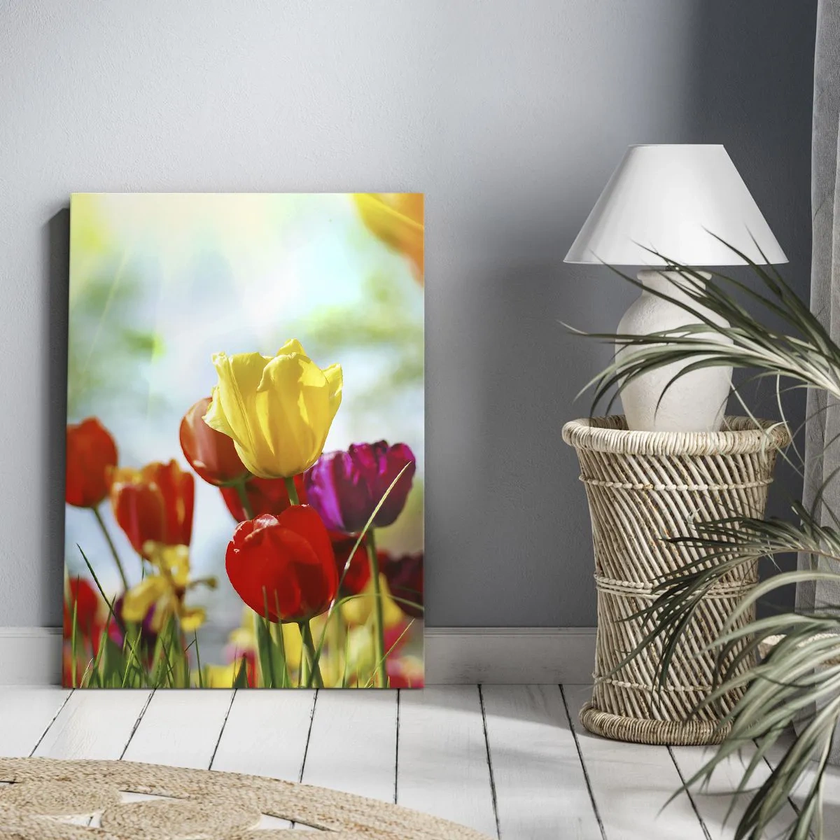 Impression sur toile - Image sur toile - Toutes les couleurs du soleil - 55x100 cm