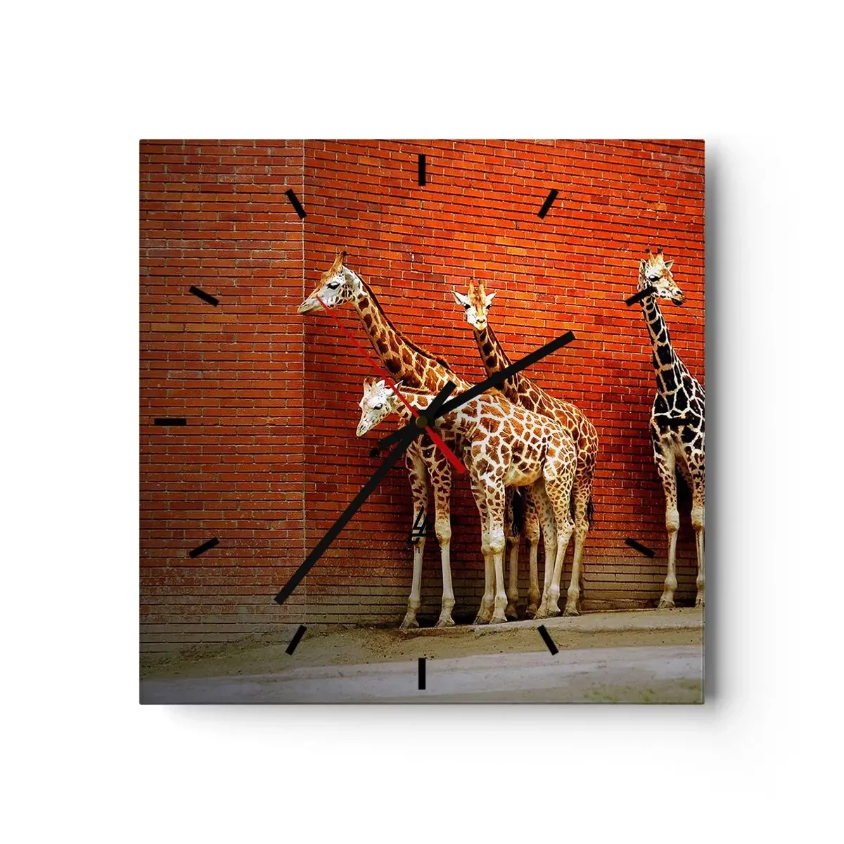 Horloge murale - Pendule murale - Voyez-vous des acacias ? - 40x40 cm