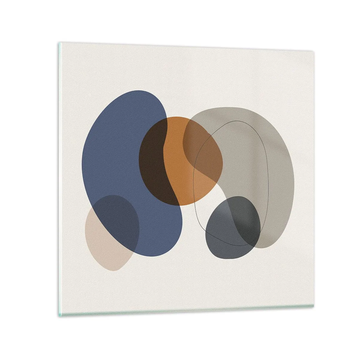 Impression sur verre - Image sur verre - Gouttes de couleur - 60x60 cm