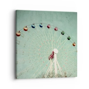 Impression sur toile - Image sur toile - Nous vous invitons à vous amuser - 30x30 cm