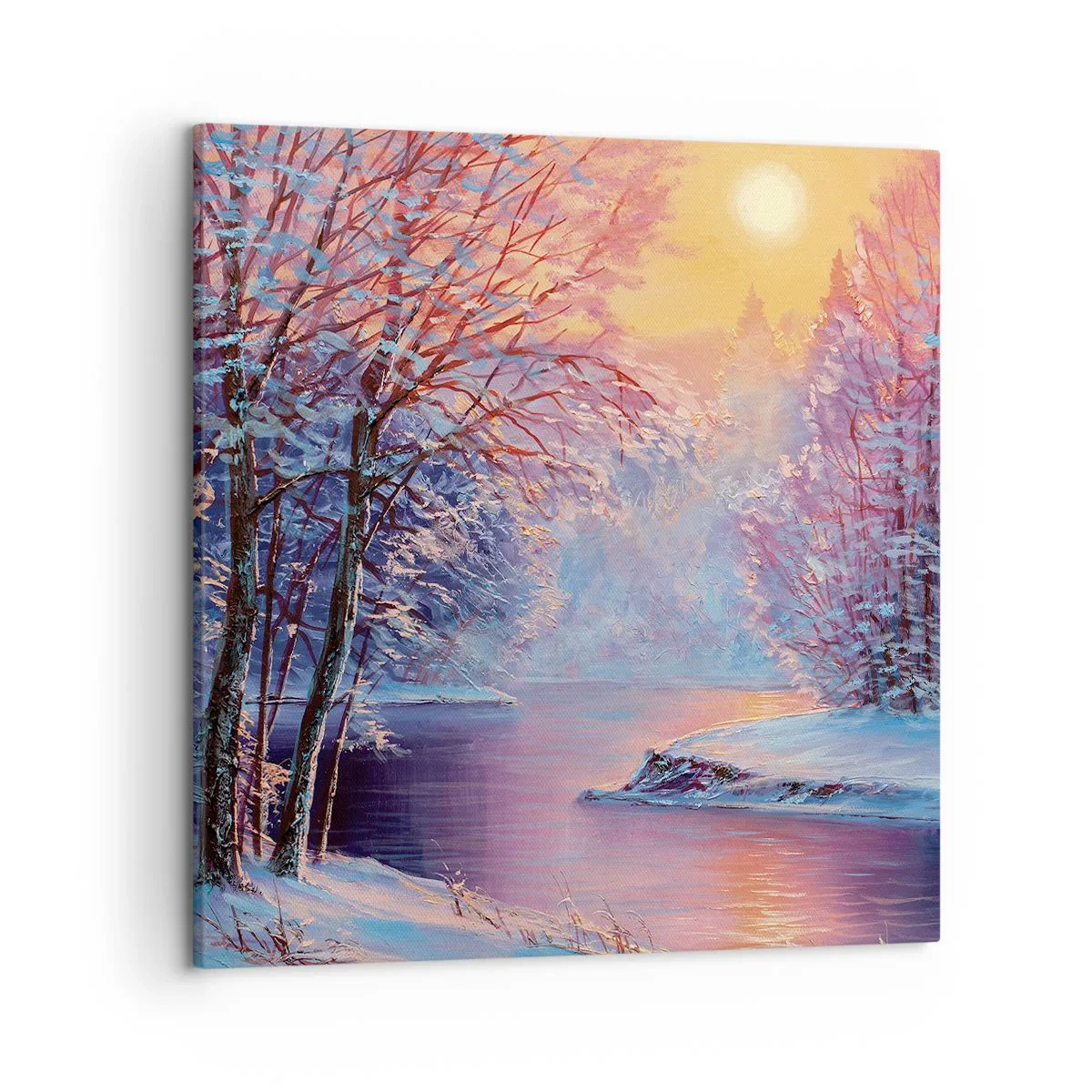 Impression sur toile - Image sur toile - Couleurs d'hiver - 50x50 cm