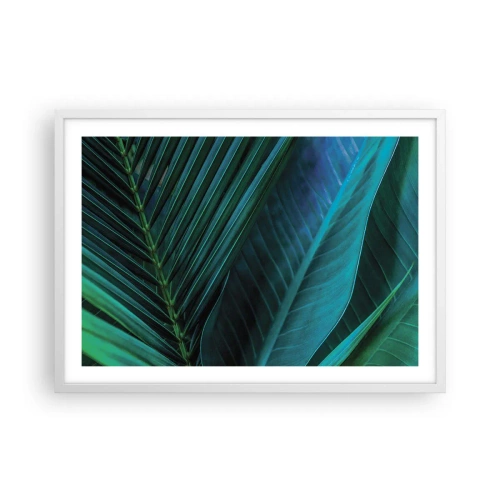 Affiche dans un cadre blanc - Poster - L'anatomie du vert - 70x50 cm