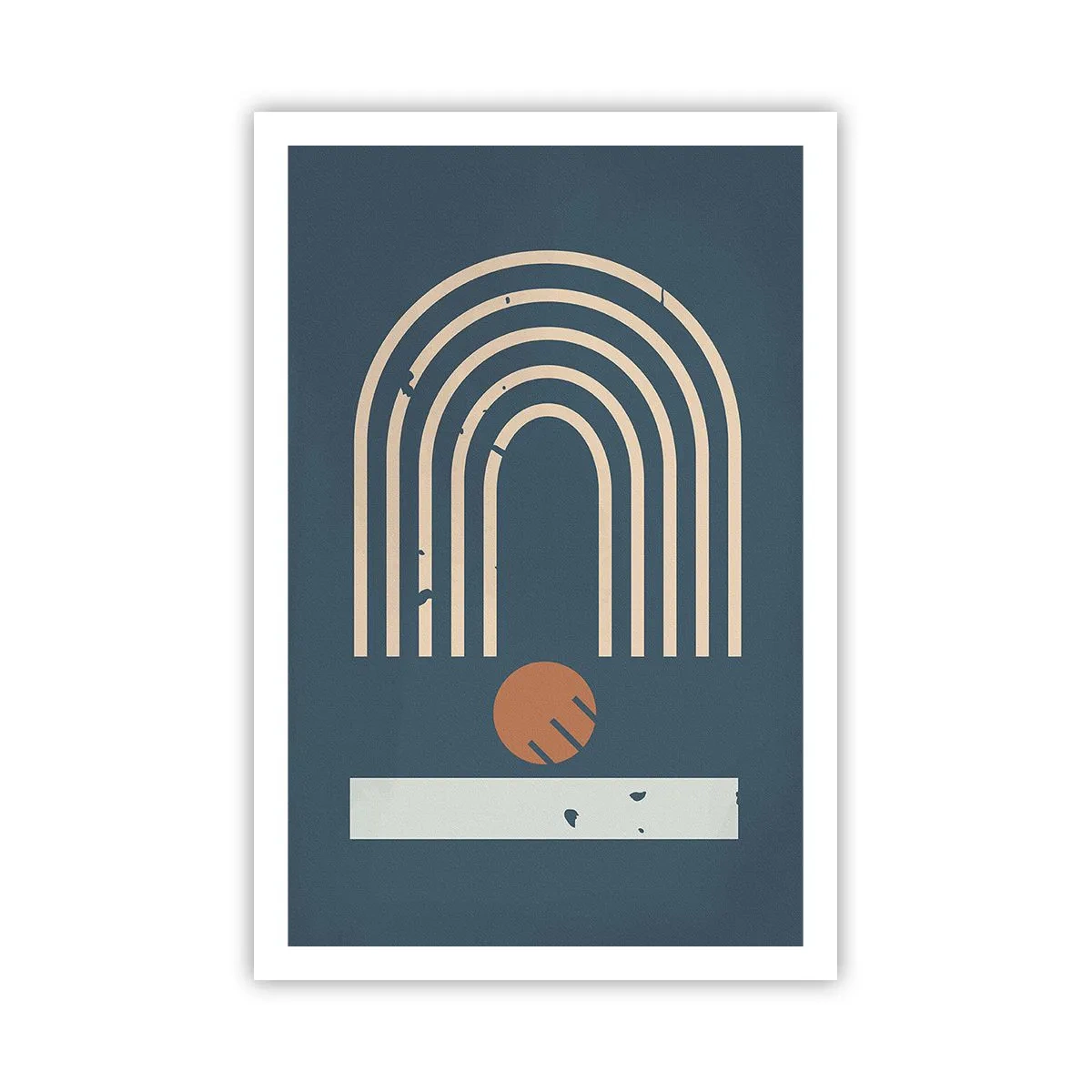 Affiche - Poster - Géométrie sur la grenade - 61x91 cm