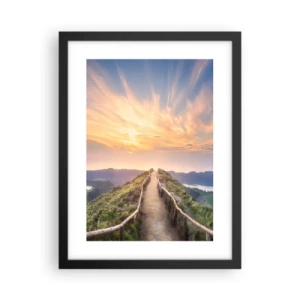 Affiche dans un cadre noir - Poster - Proche du ciel - 30x40 cm