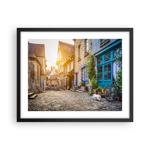 Affiche dans un cadre noir - Poster - Aux confins du monde - 50x40 cm