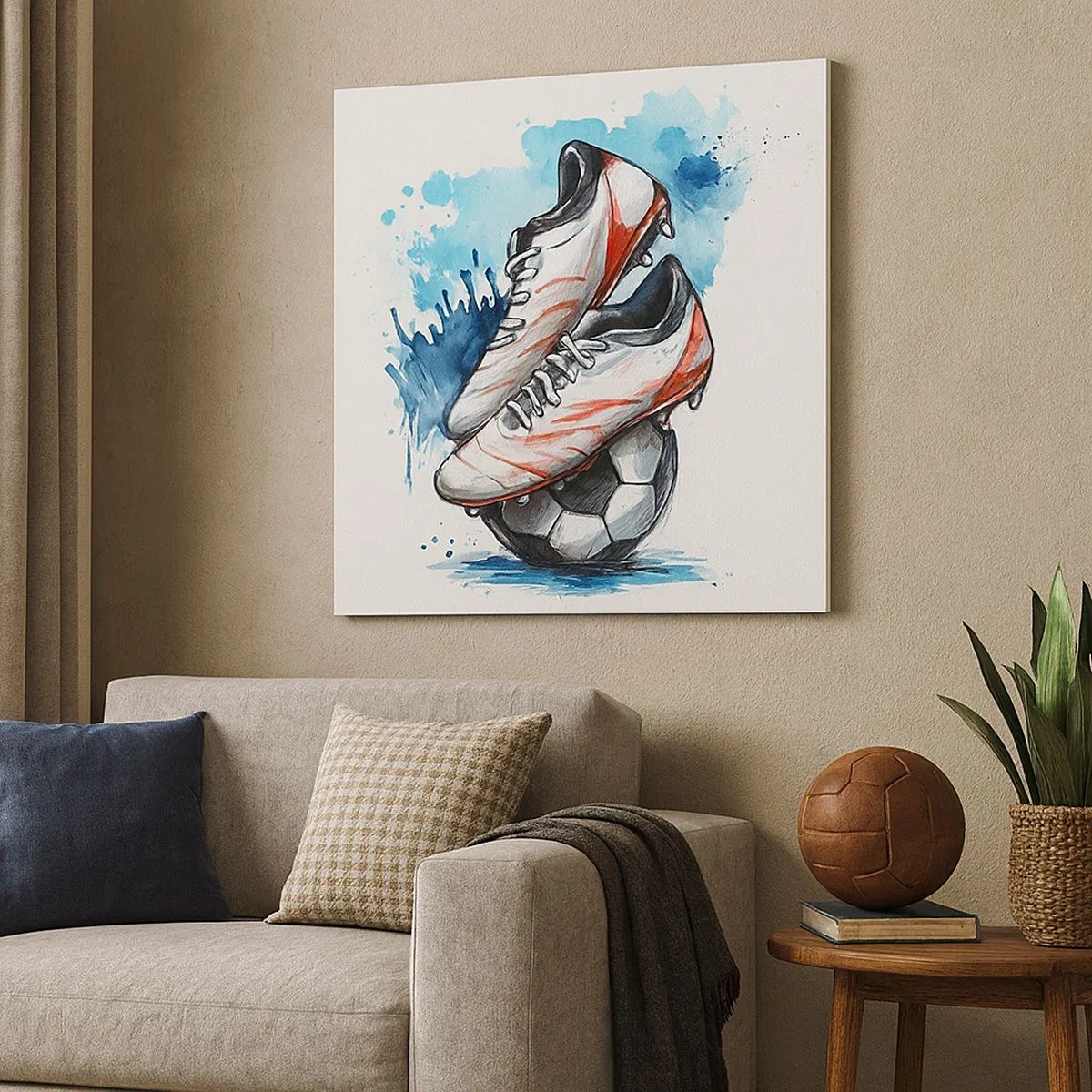 Impression sur toile - Image sur toile - L'esprit de la Suisse - 30x30 cm