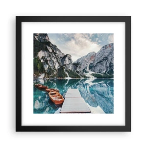 Affiche dans un cadre noir - Poster - On va te montrer la beauté - 30x30 cm