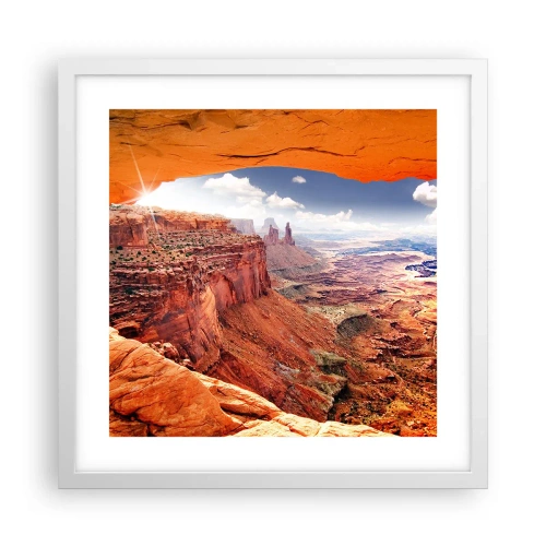 Affiche dans un cadre blanc - Poster - Sculpté par la nature elle-même - 40x40 cm