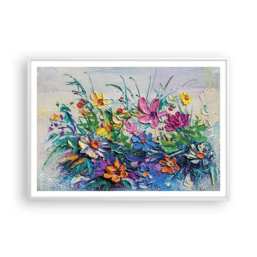 Affiche dans un cadre blanc - Poster - Absolument pas une nature morte - 100x70 cm