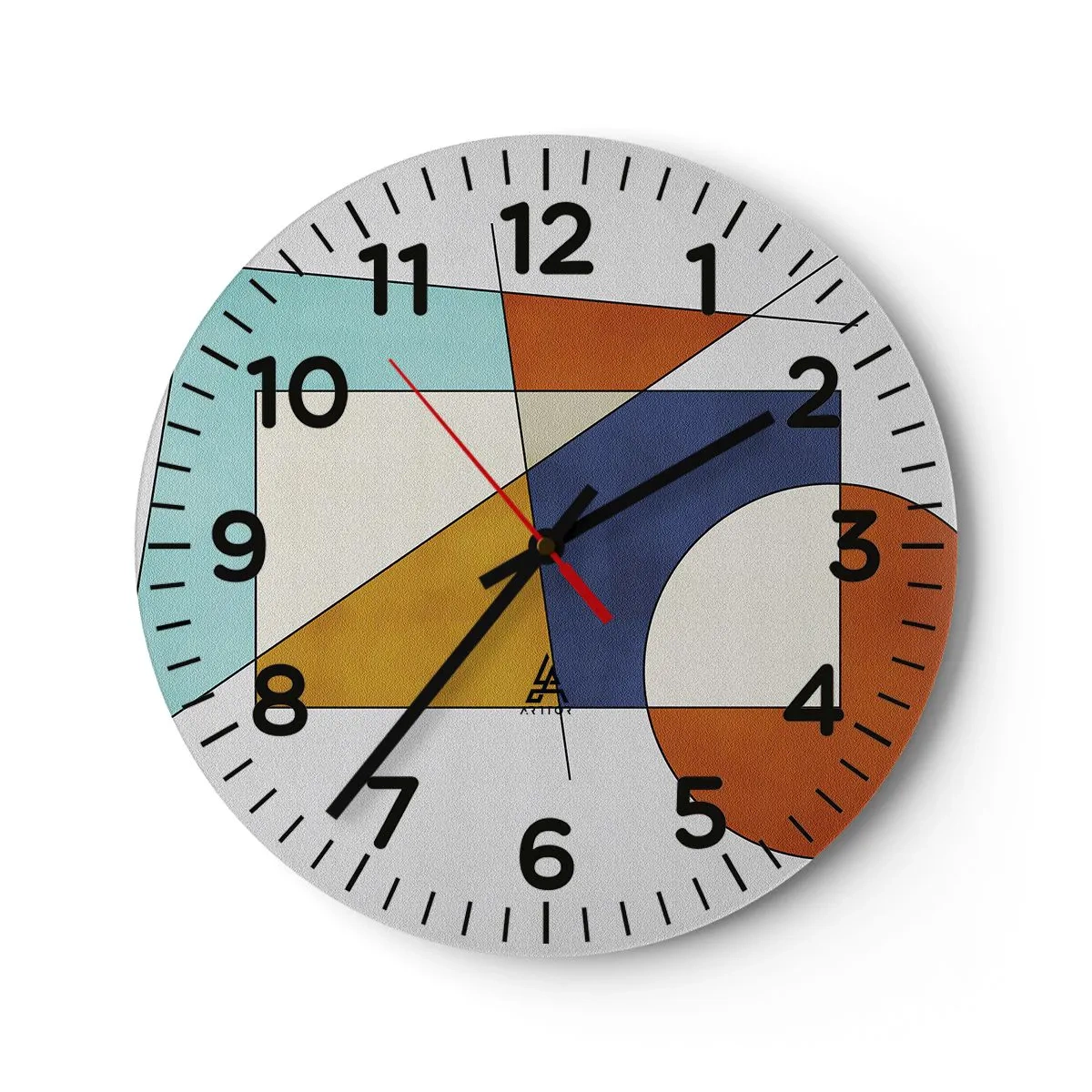 Horloge murale - Pendule murale - Abstraction : plaisir moderniste - 40x40 cm
