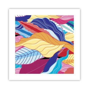 Affiche - Poster - Un désordre coloré - 40x40 cm