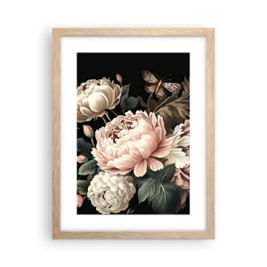 Affiche dans un chêne clair - Poster - De style baroque - 30x40 cm