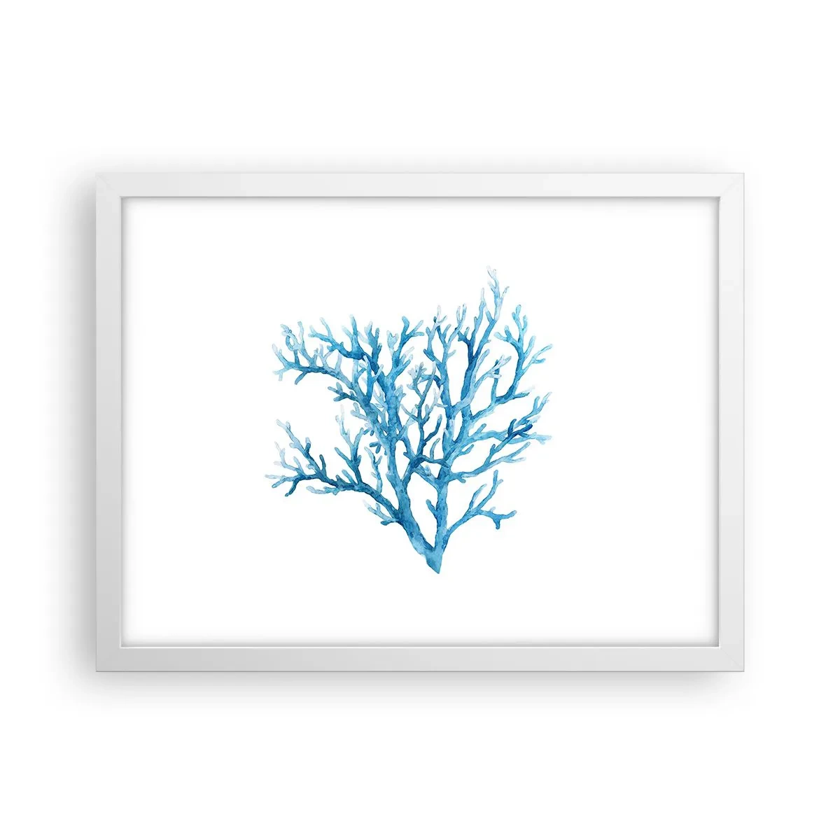 Affiche dans un cadre blanc - Poster - Filigrane nautique - 40x30 cm