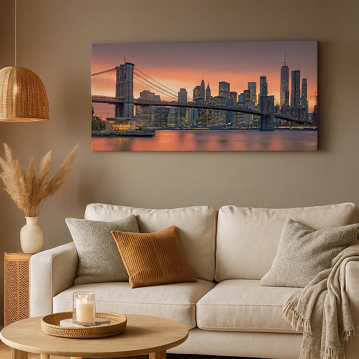 Impression sur toile - Image sur toile - Immergé dans le silence lilas - 30x30 cm