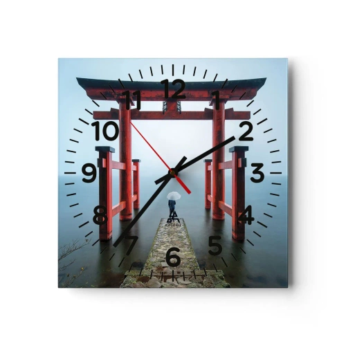 Horloge murale - Pendule murale - Rêverie japonnaise - 40x40 cm