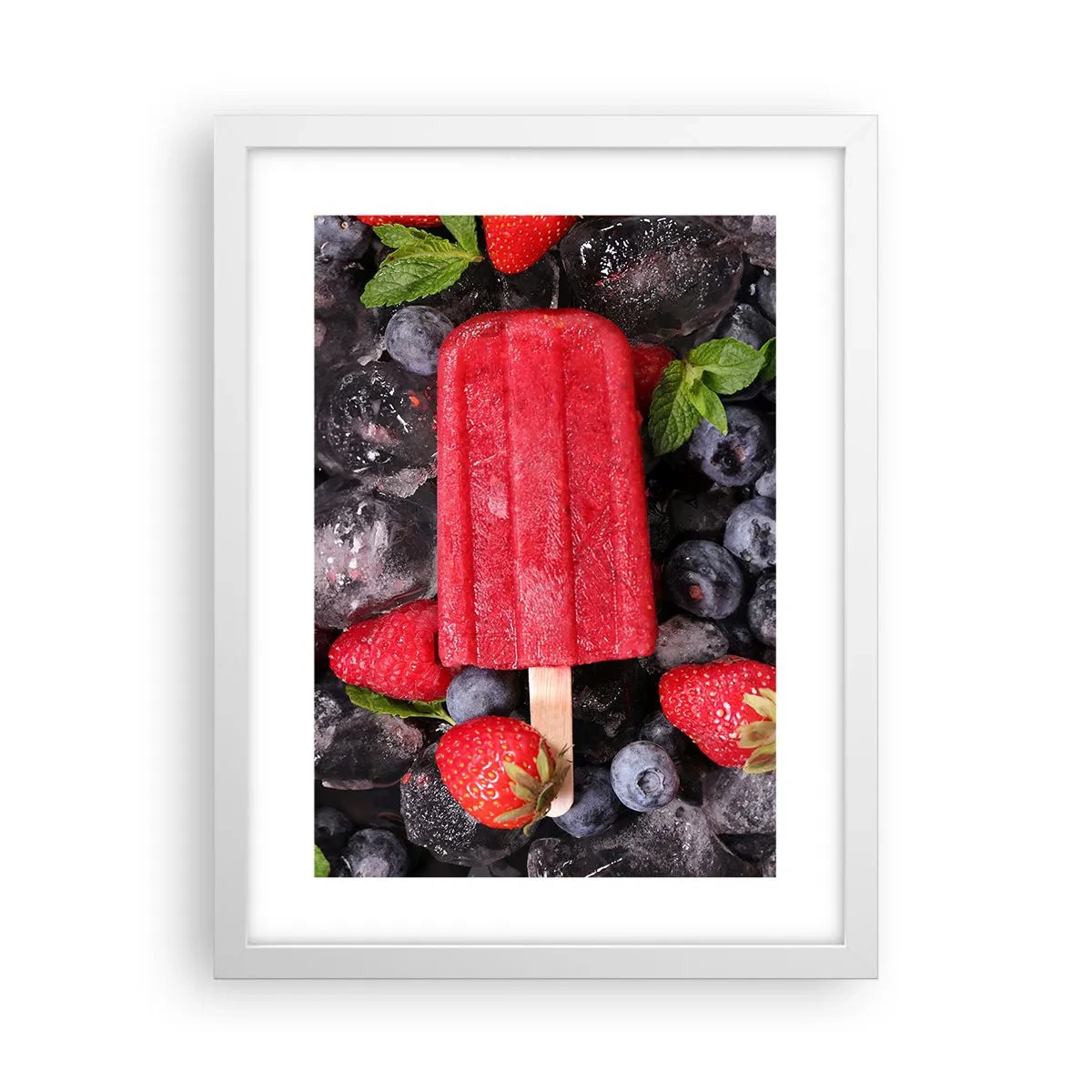 Affiche dans un cadre blanc - Poster - Le goût d’un été chaud - 30x40 cm