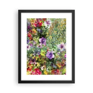 Affiche dans un cadre noir - Poster - En fleurs pour la perdition - 30x40 cm