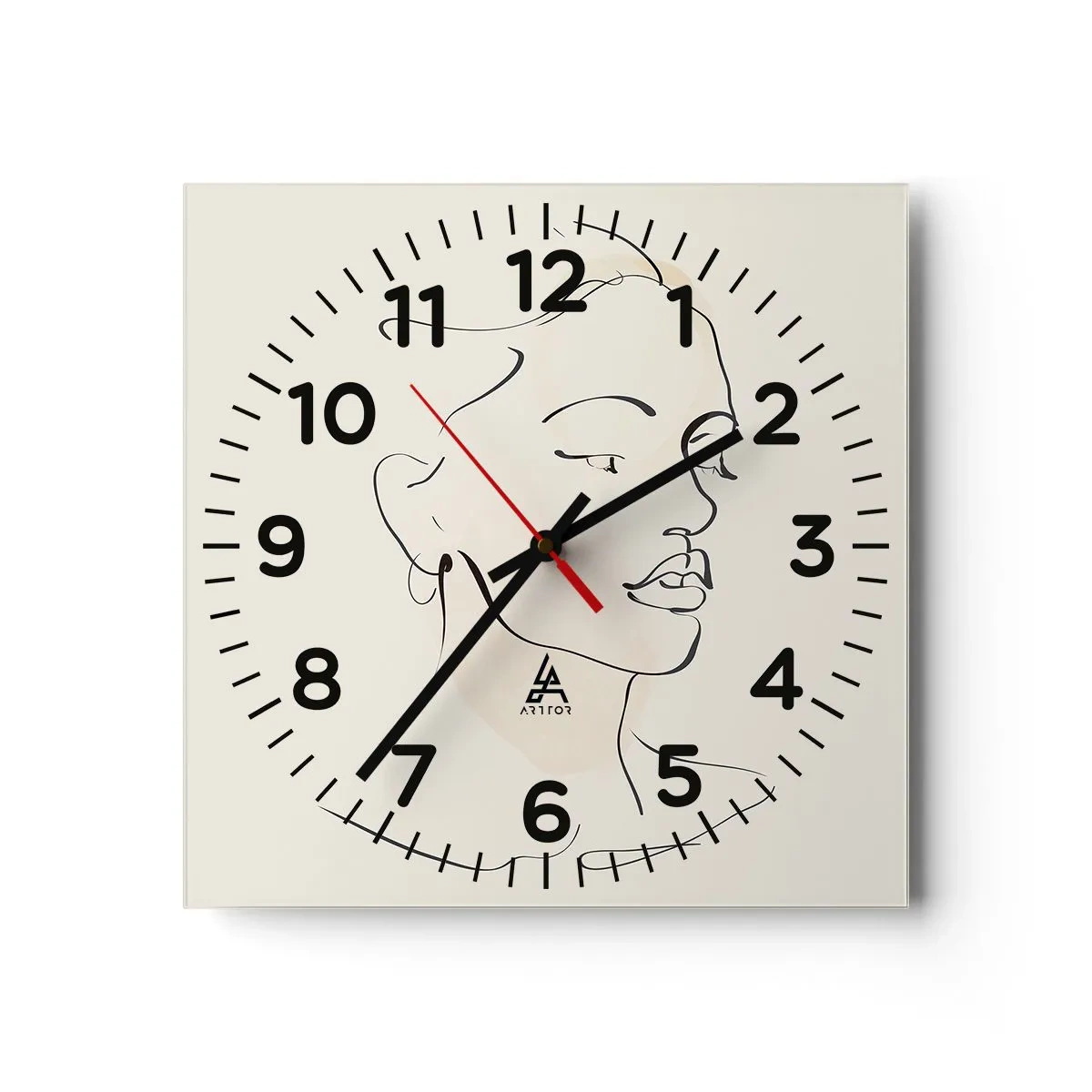 Horloge murale - Pendule murale - Une ligne certaine - 40x40 cm