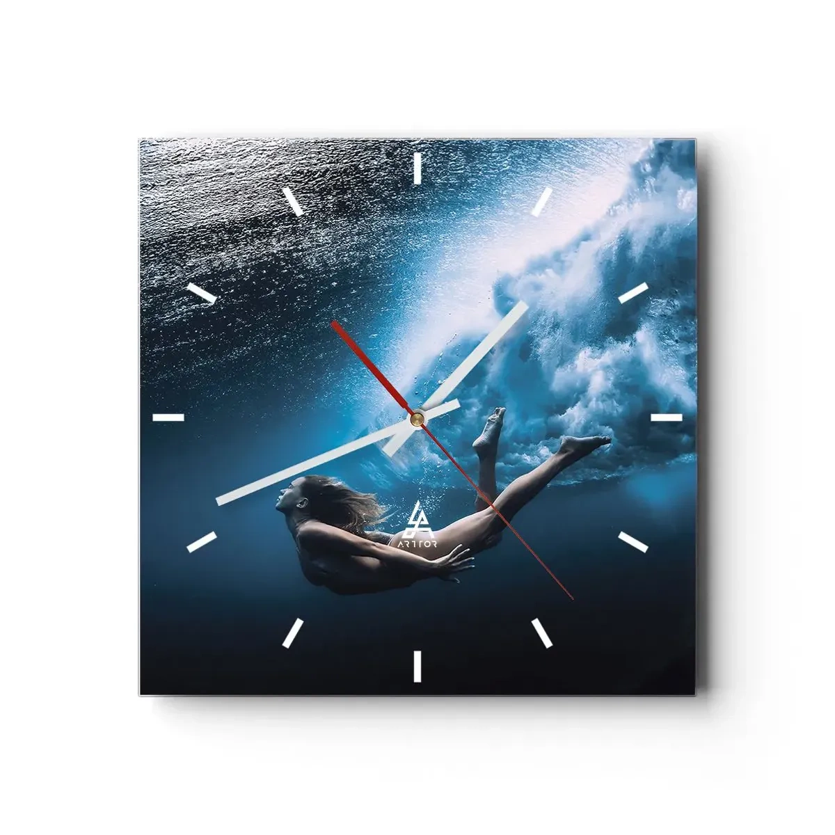 Horloge murale - Pendule murale - Sirène moderne - 40x40 cm