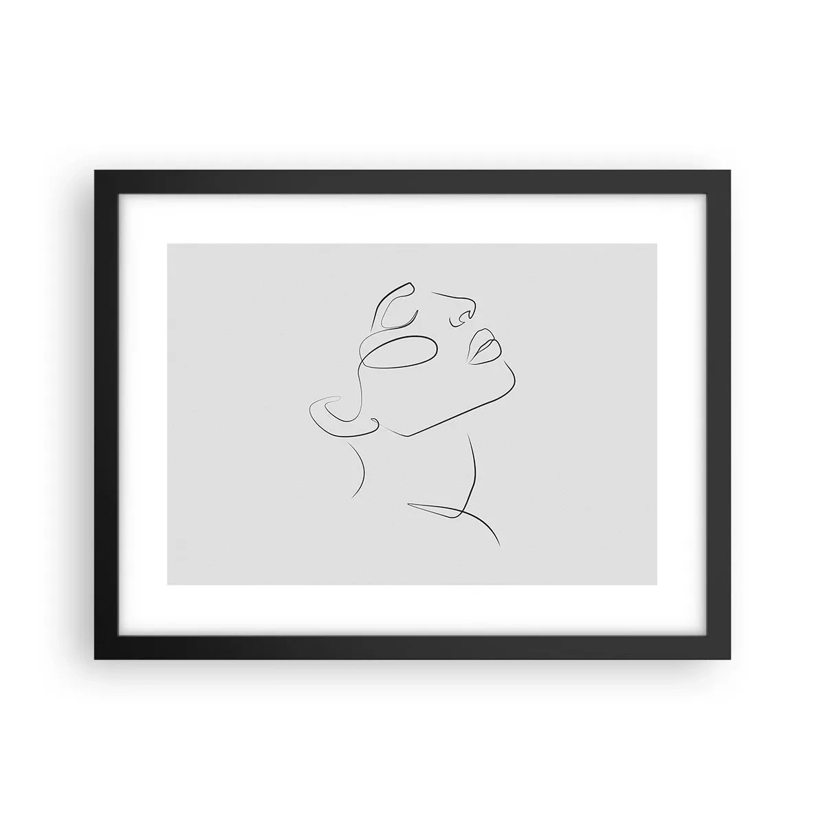 Affiche dans un cadre noir - Poster - Méandre du rêve - 40x30 cm