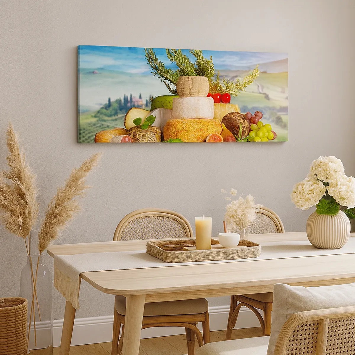 Impression sur toile - Image sur toile - La joie de vivre à l'italienne - 30x30 cm